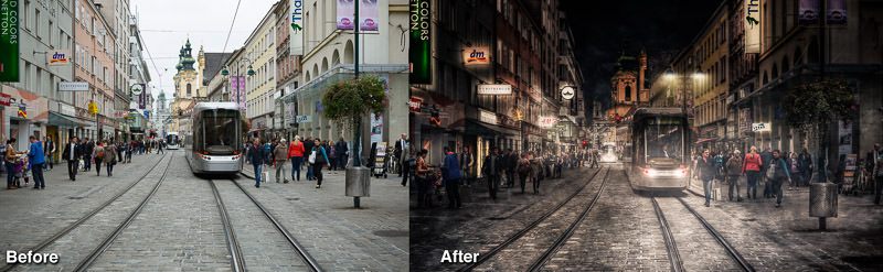 Before and After Lumenzia